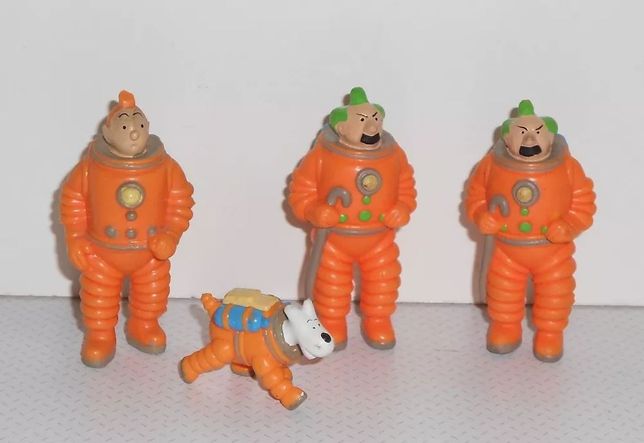 Coleção completa bonecos figura pvc TINTIN On a marché sur la Lune