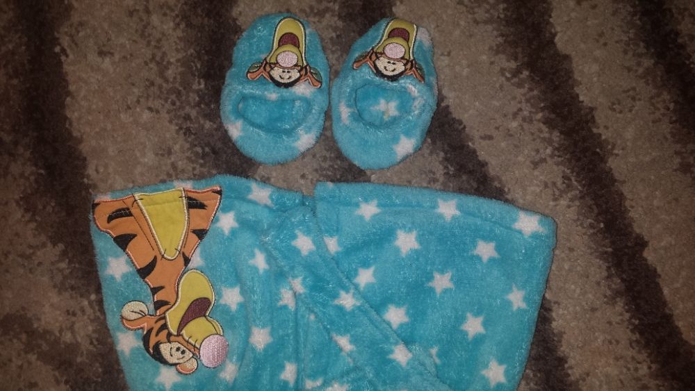 szlafrok i paputki Disney Tygrys 6-18 m-cy dla maluszka
