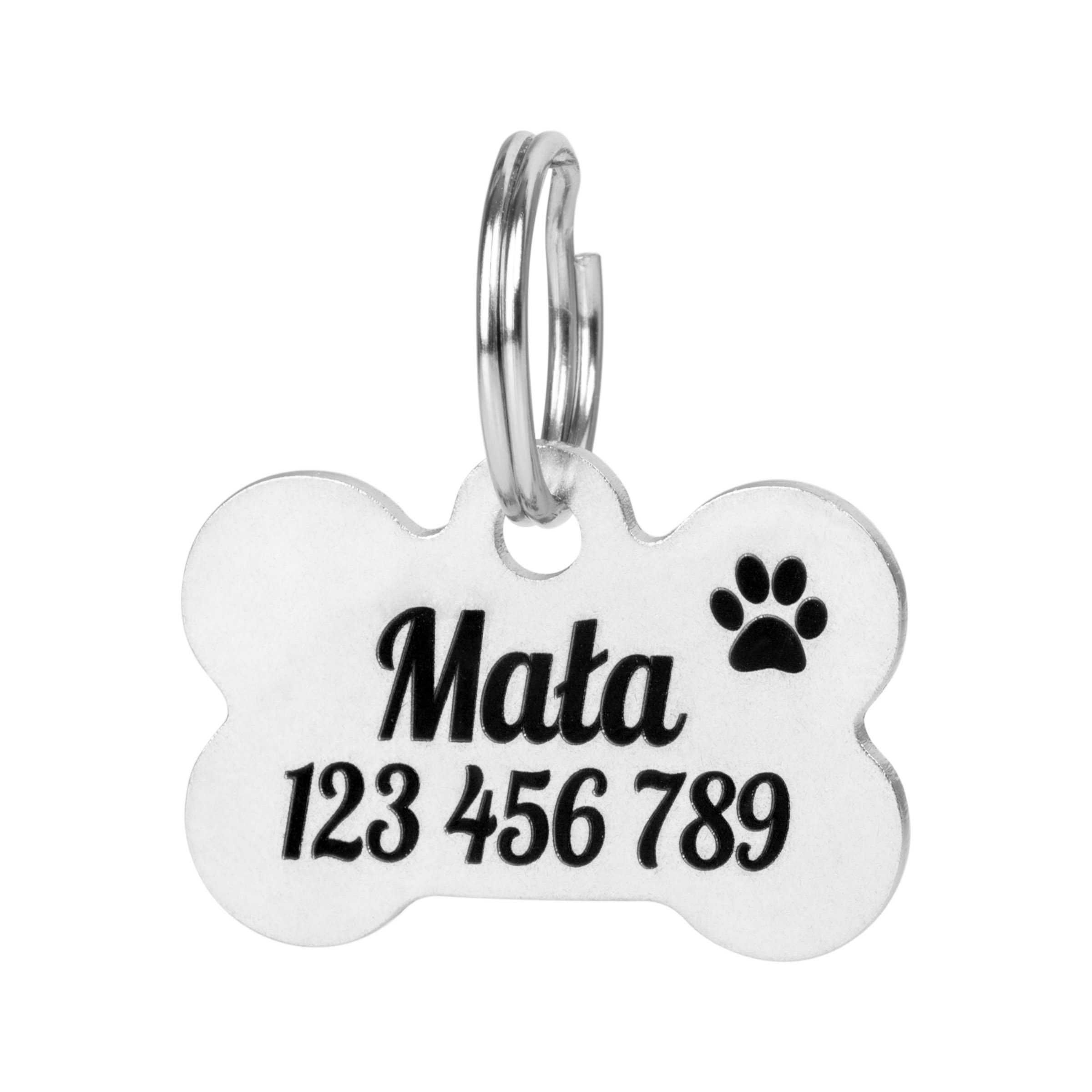 Metalowy identyfikator, adresówka dla psa/kota - 2 sztuki