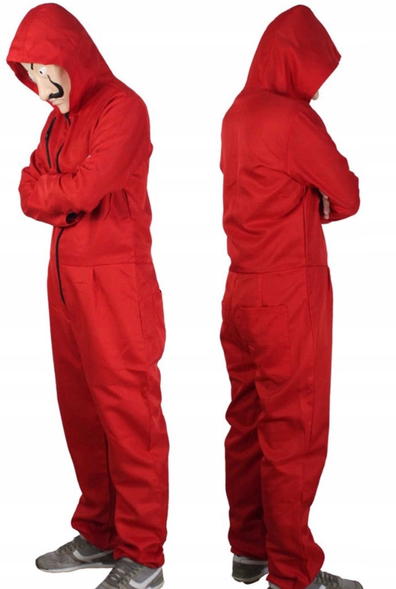 HALLOWEEN STRÓJ przebranie dom z papieru S-4XL maska