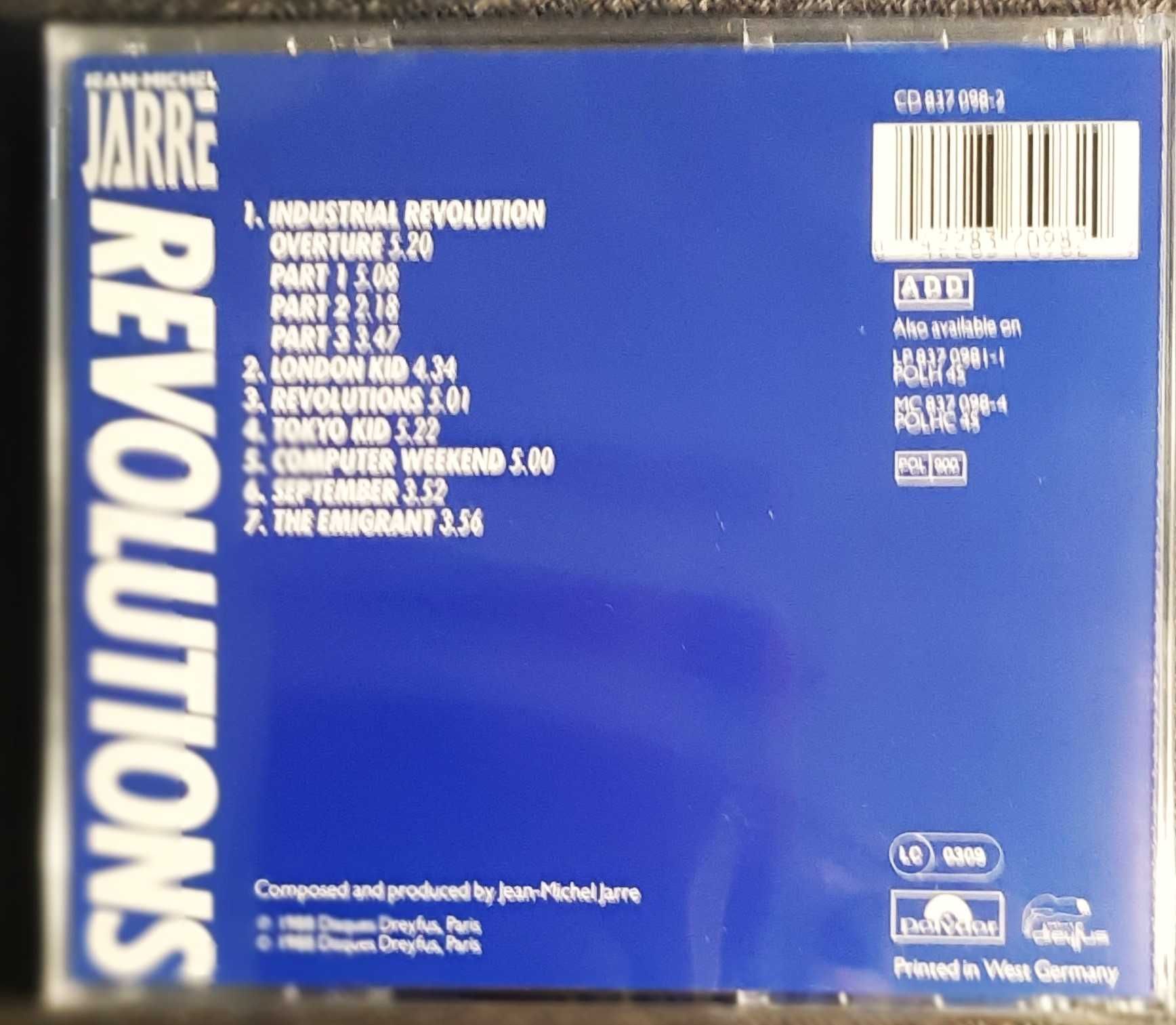 Polecam Album CD  JEAN MICHEL JARRE    -Album Revolutions