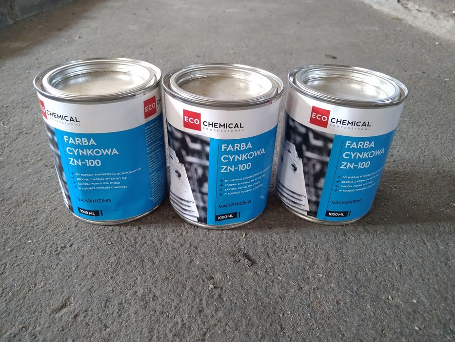 Farba cynkowa antykorozyjna ZN-100 ECO CHEMICAL 1L