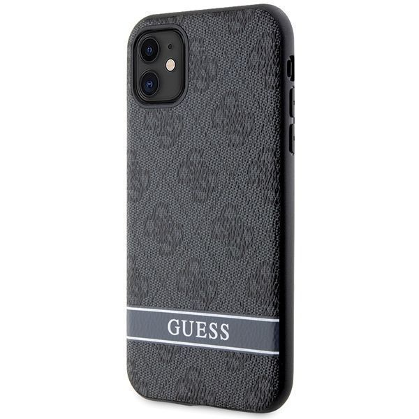 Guess Guhcn61P4Snk Iphone 11 / Xr Szary/Grey Hardcase 4G Stripe