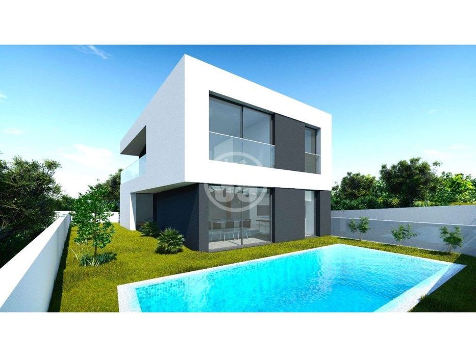 Excelente moradia com arquitectura moderna em fase de construção, c...