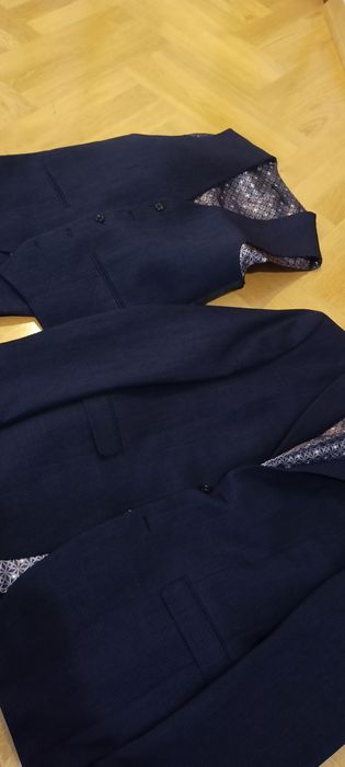Męski garnitur rozm 38  pas 84 cm