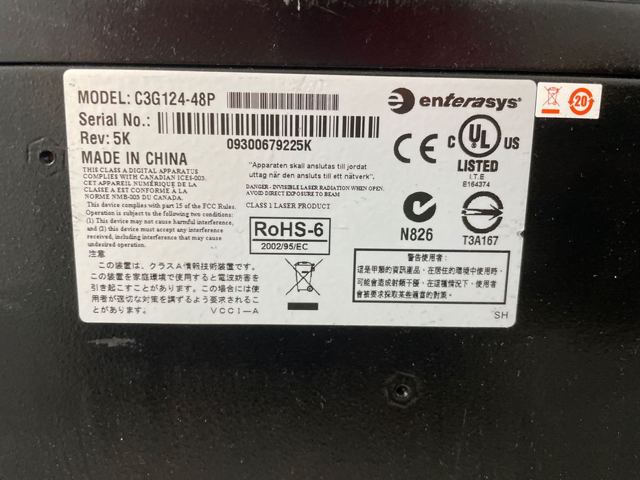 Switch 48 portas Enterasys