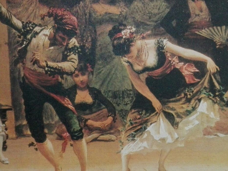 Quadro com 1,50mt x 1,0mt Danca Cigana