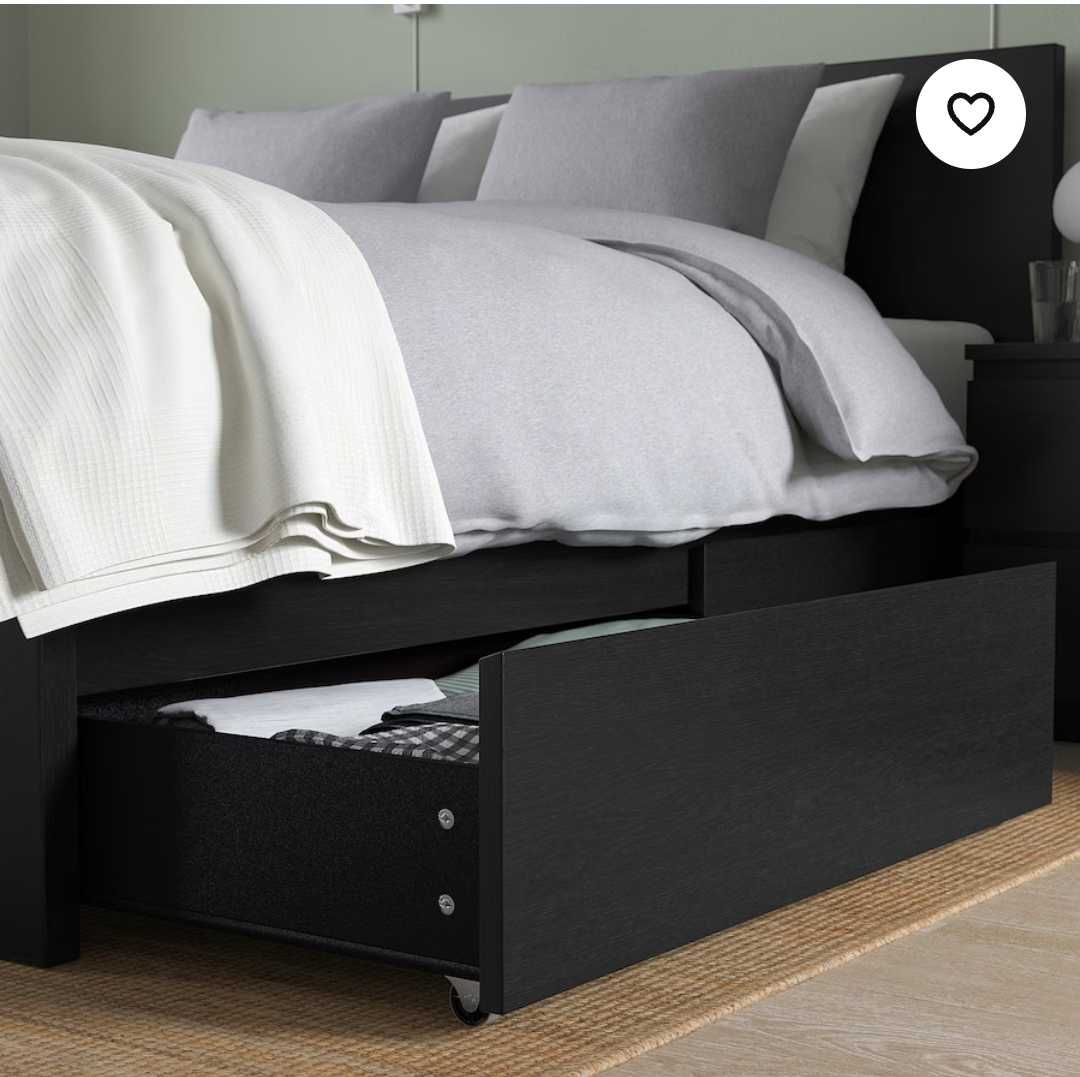 Komplet IKEA rama łóżka 160x200cm + 4 szuflady