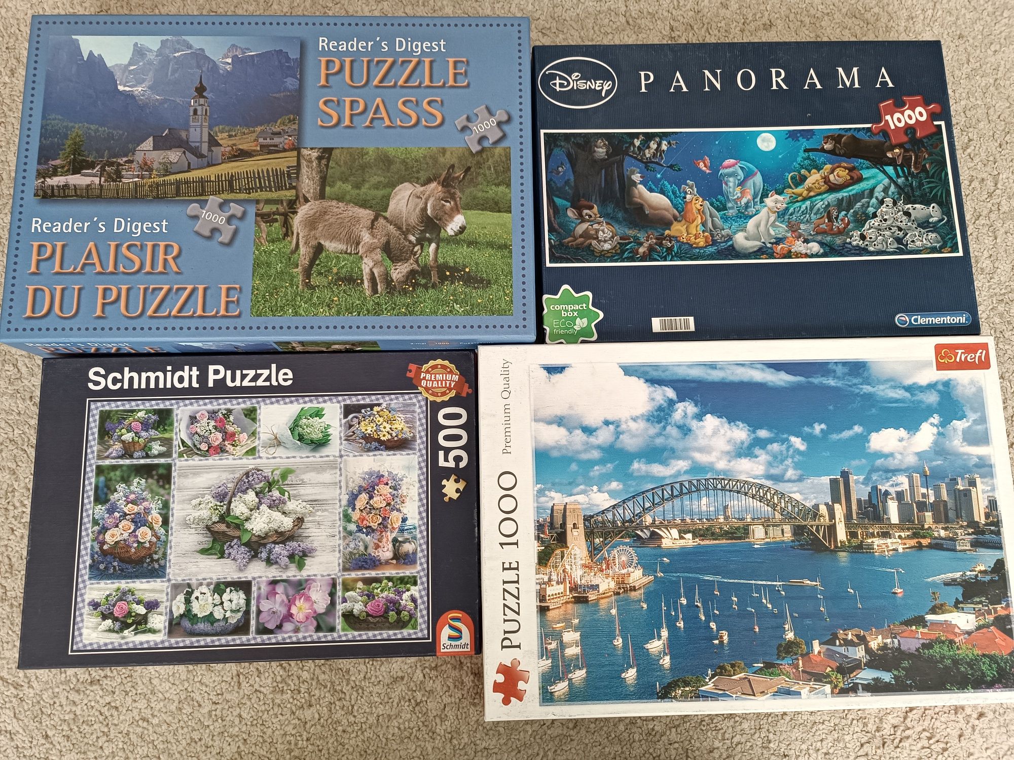 Puzzle - 10 zestawów, Trefl, Disney i inne