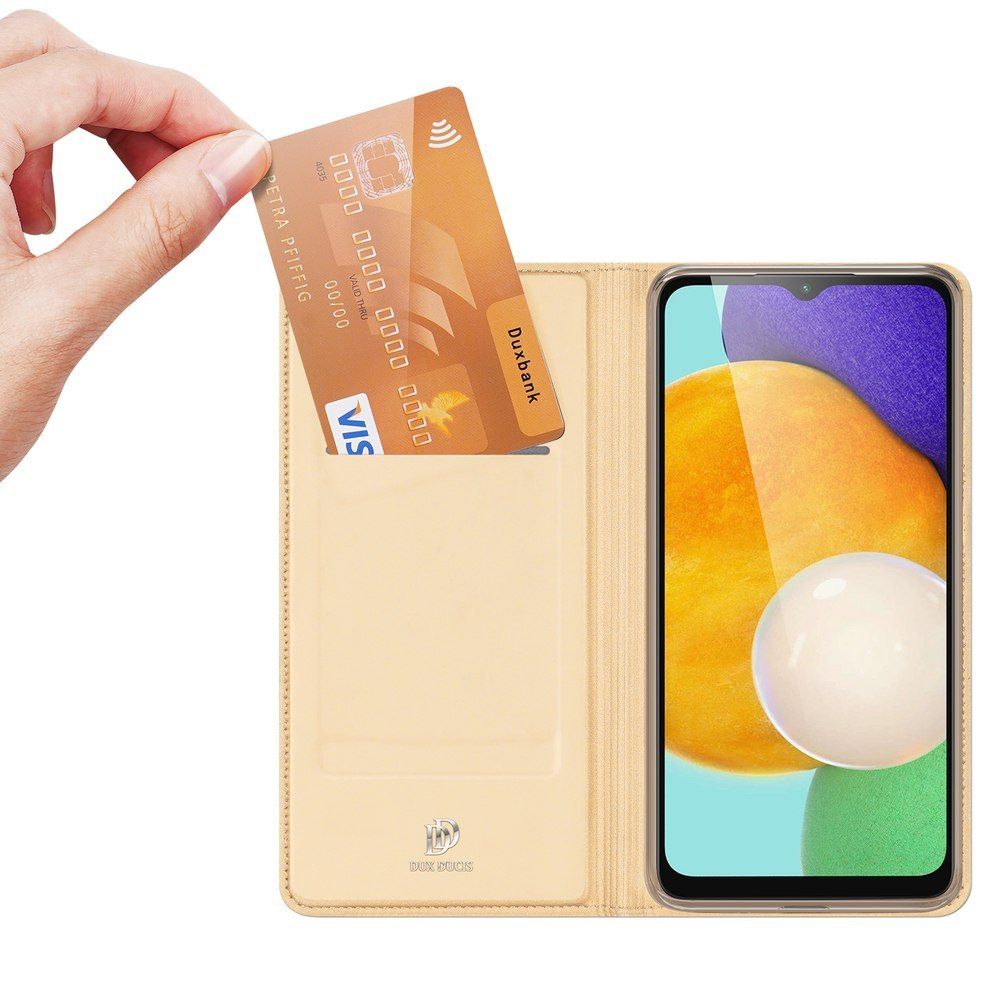 Etui Dux Ducis Z Klapką Do Samsung Galaxy A13 5G Złoty