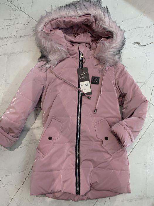 104-110-116-122-128–134,158 Зимова подовжена куртка пальто