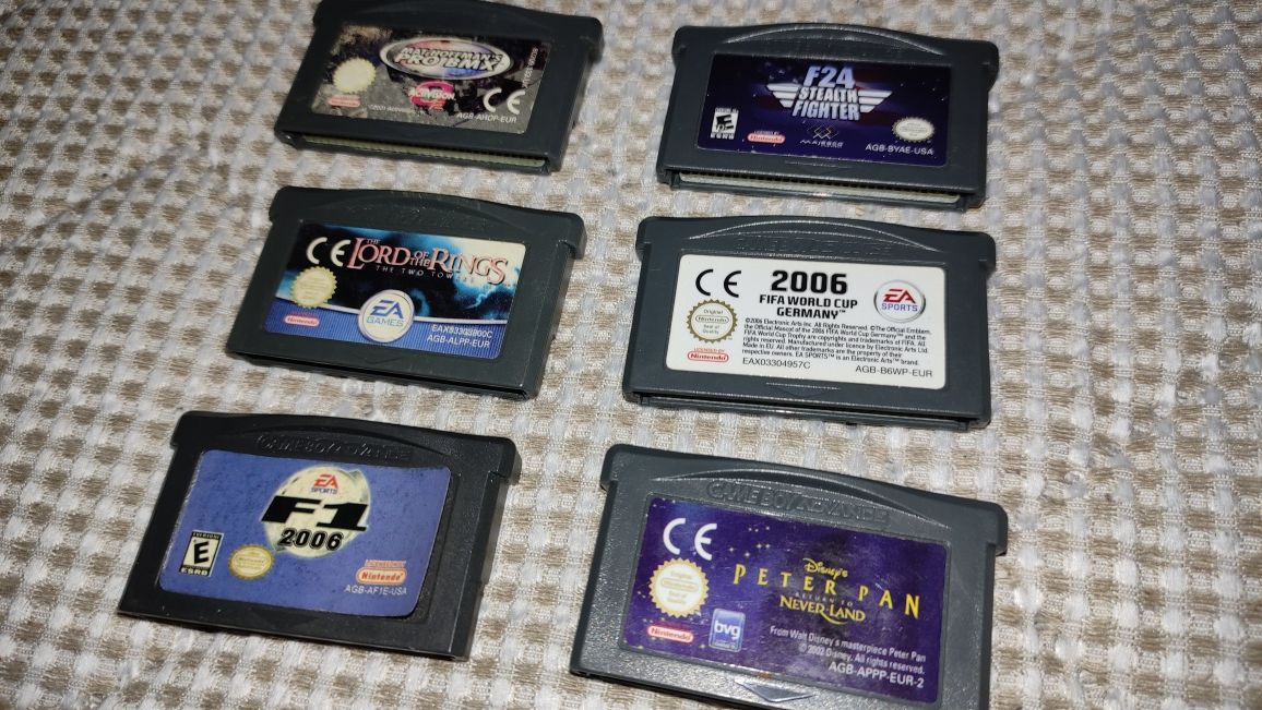 Conjunto de 6 jogos para Gameboy Advance