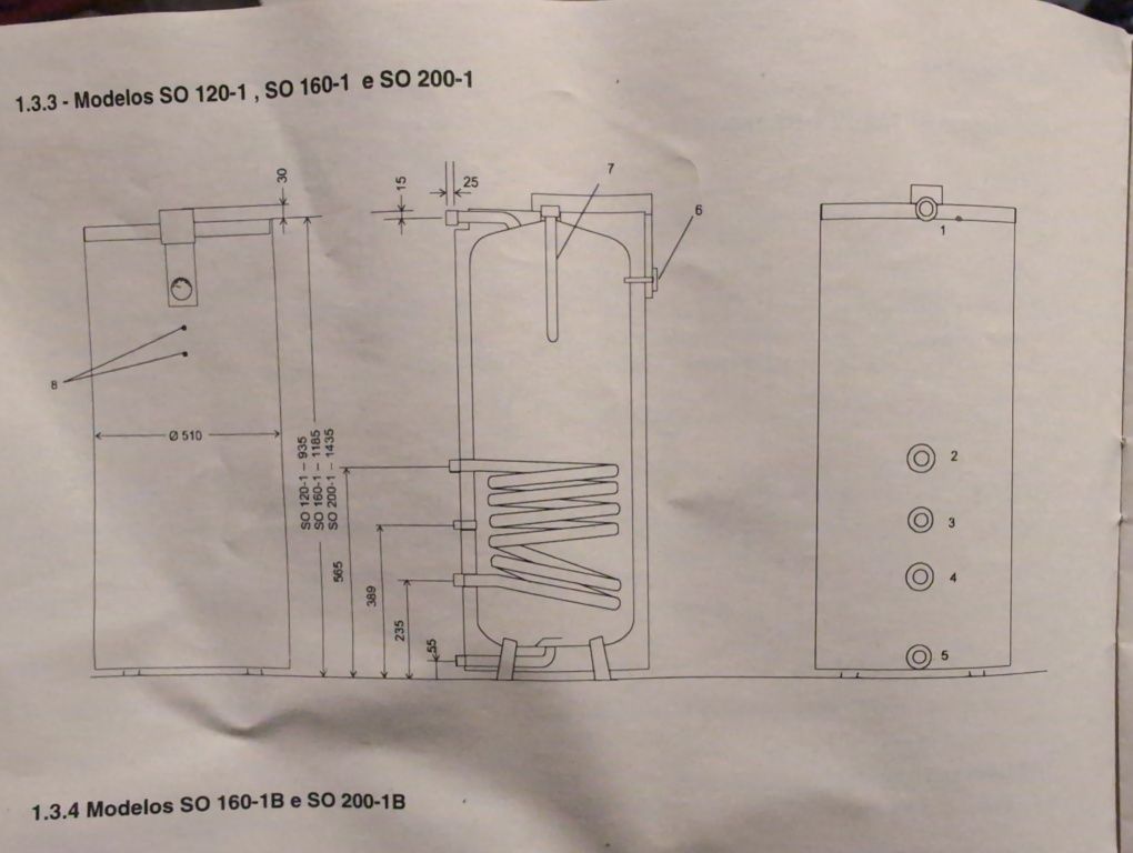 Cilindro depósito Vulcano 200L SO 200-1