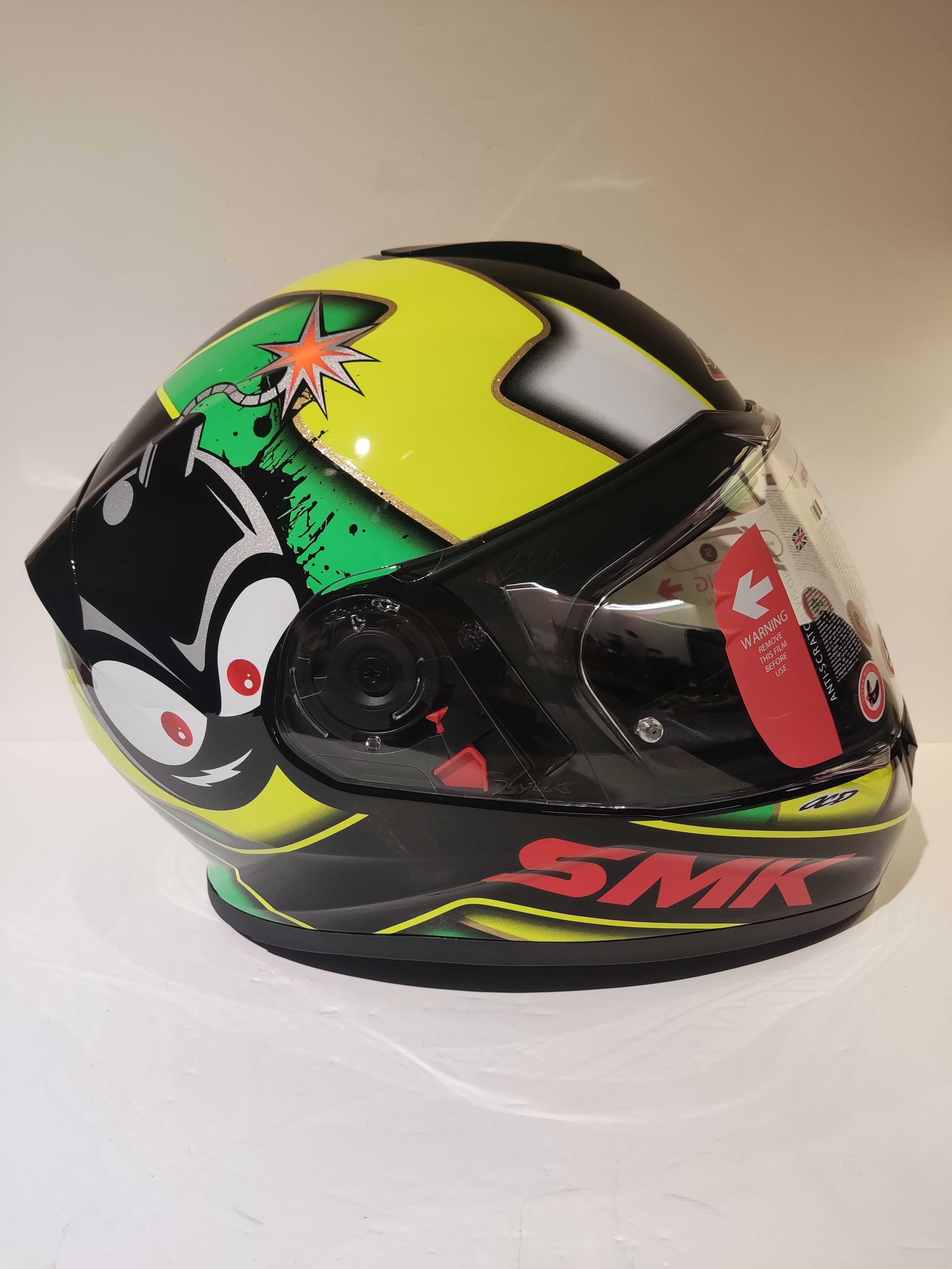 Capacete SMK integral mota scooter novo