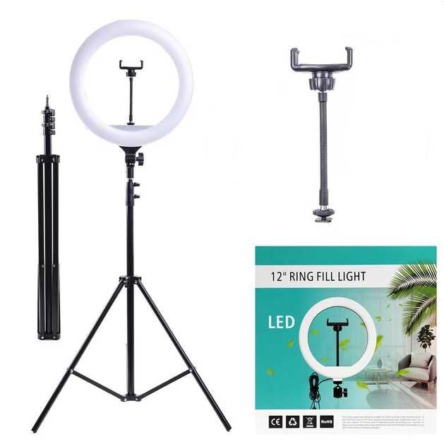 Світлодіодна кільцева лампа Ring Fill Light 30 см + штатив 2 м