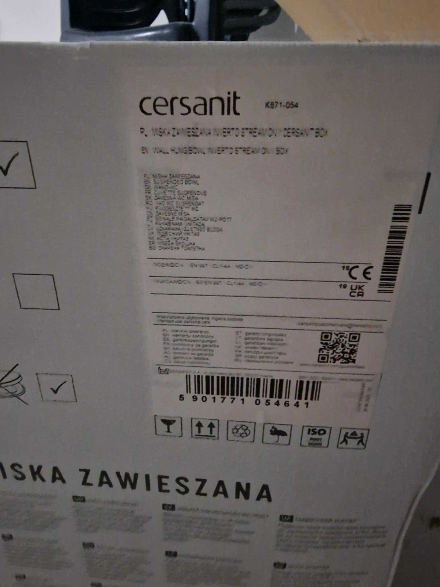 Miska zawieszana INVERTO by CERSANIT II stream on