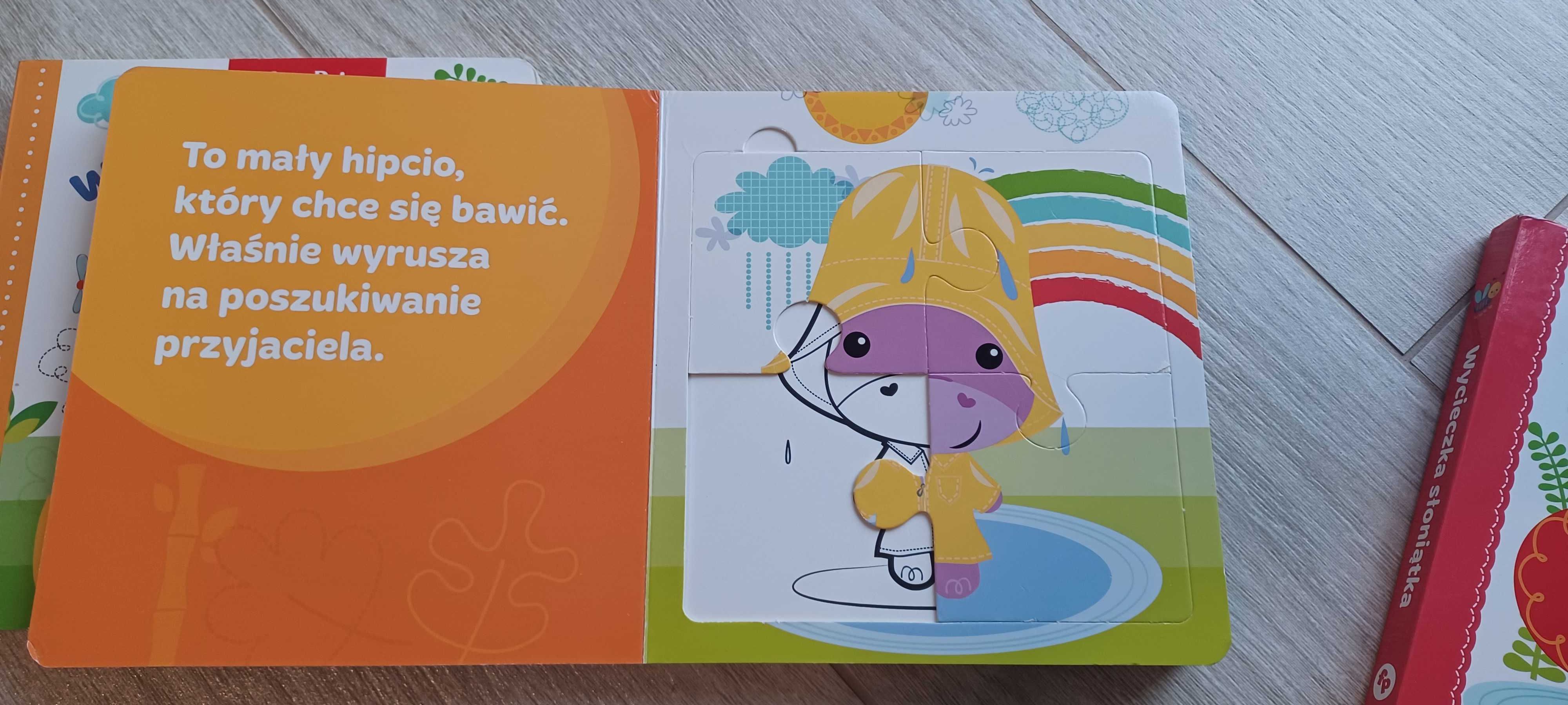 Książeczki Fisher price puzzle dla dzieci 3 szt