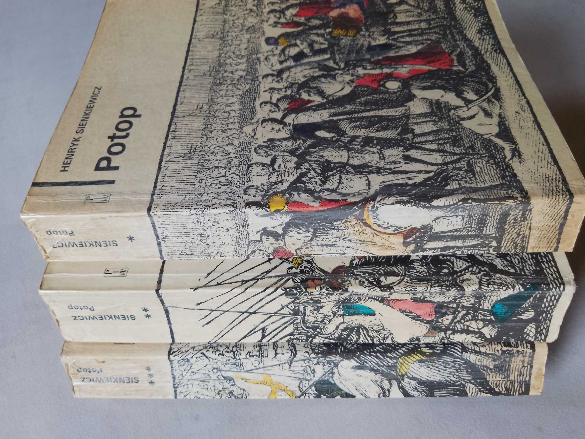 H. Sienkiewicz "Potop" t. 1-3, PIW 1978