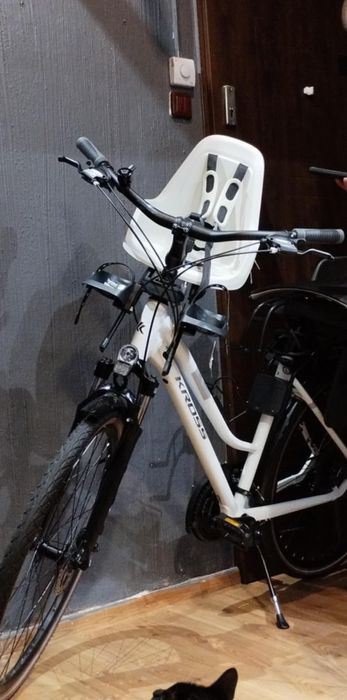 Fotelik rowerowy na kierownice przedni Bobike Mini One z osłoną