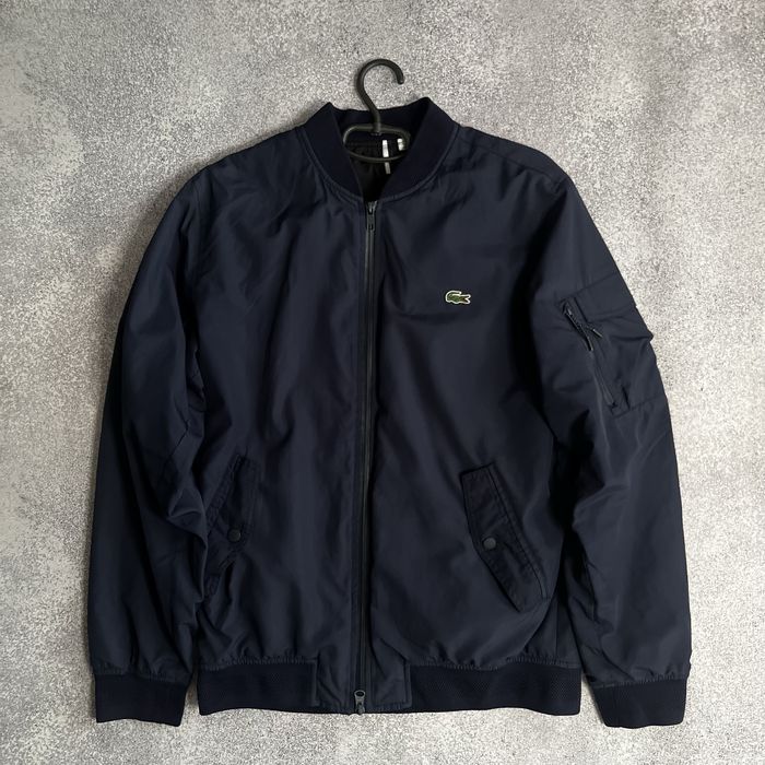 Бомбер LACOSTE оригінальна чоловіча стильна куртка Лакост овершот