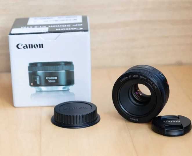 Canon 50mm 1.8 EF STM Fajny Portretowy obiektyw B. db. stan