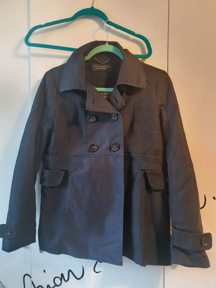 Zara kurtka parka - granatowa - rozmiar S