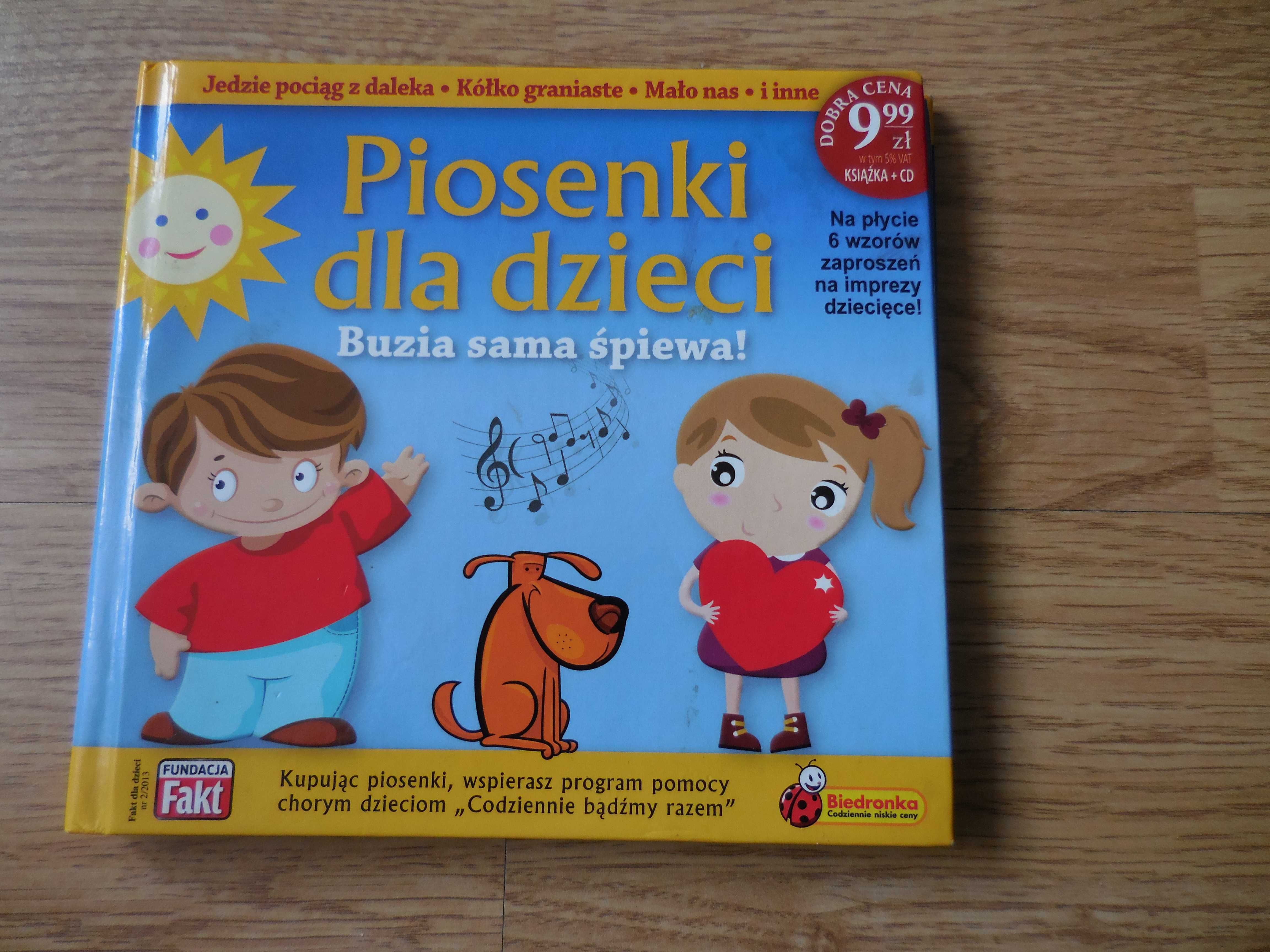 Płyta CD z piosenkami dla dzieci