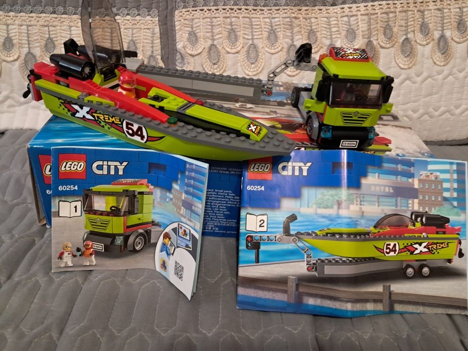 Lego completo camião mais barco