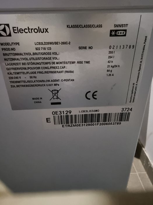 Zamrażarka skrzyniowa Electrolux