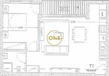 Apartamento T1 em Calendário