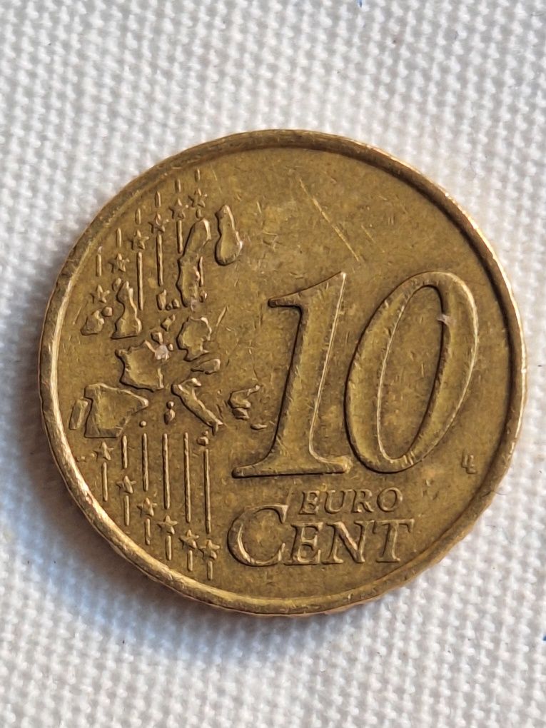 Moeda rara de 10 centimos RF 1999