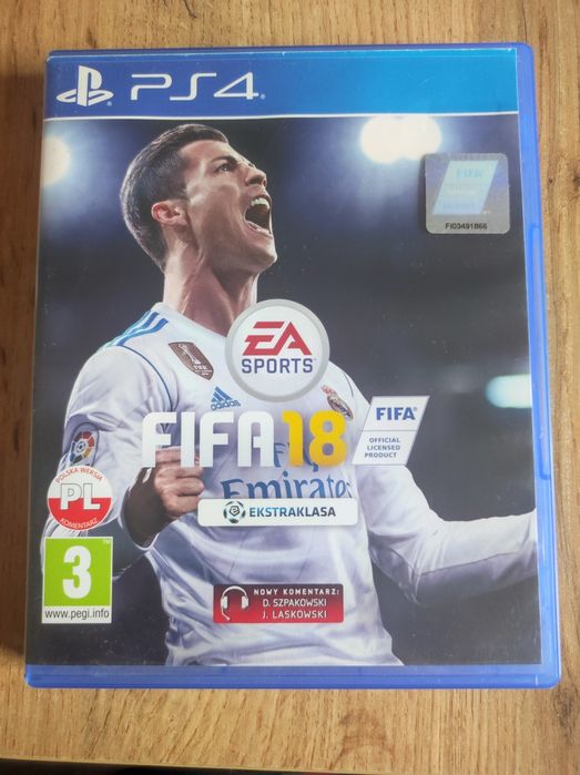 FIFA 18, FIFA 17 PS4. 50zł za OBIE GRY.