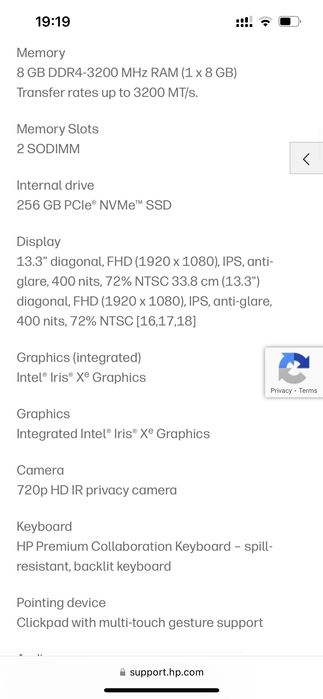 Laptop hp elitebook 830 g8