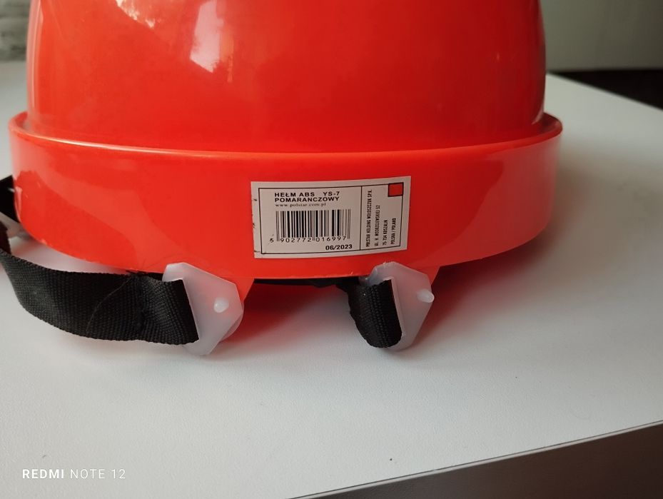 Hełm ochronny kask roboczy ABS YS-7, pomarańczowy, rozmiar 53-64