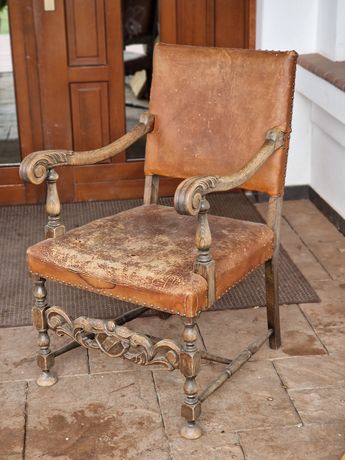 Fotel antyczny krzesło ludwik antyk drewniany