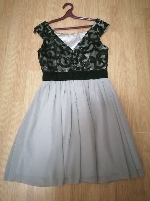 Платье вечернее выпускное нарядное в паетках ажурный рисунок