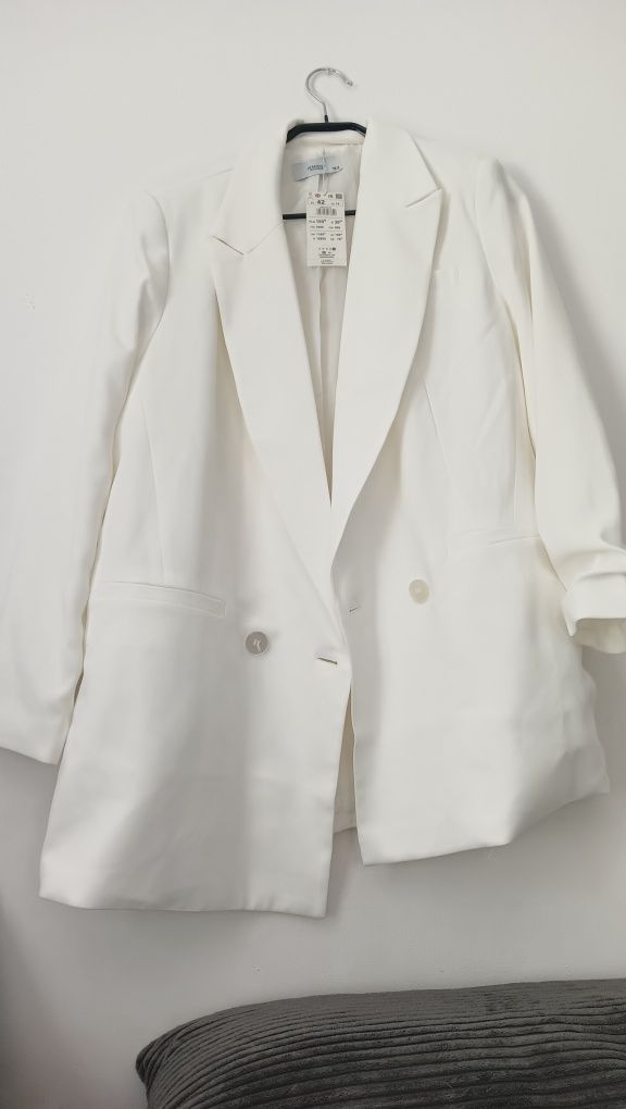 Marynarka oversize biala