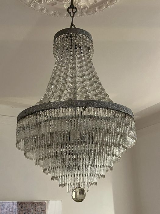 Lustre de vidro suspenso