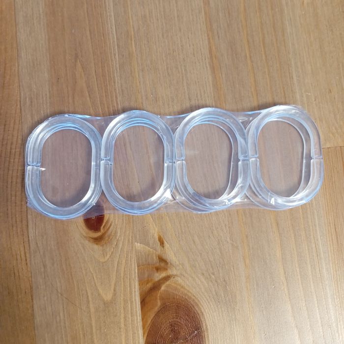 Kółka haczyki zaczepy do zasłony prysznicowej