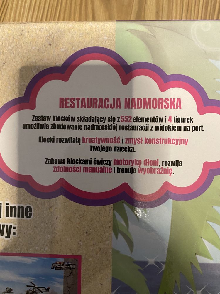 Klocki Elefun Miasto Marzen Restauracja Nadmorska CO225A