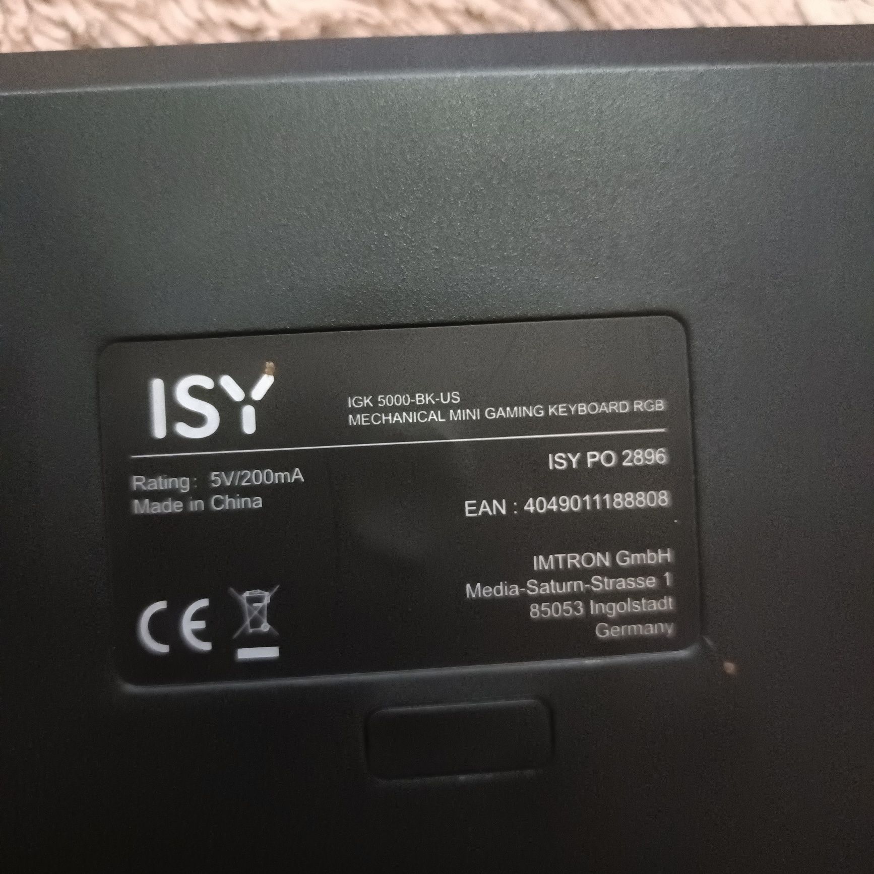 Klawiatura ISY PO 2896