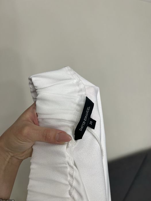 20 розмір широкі палаццо батал 54 штани білі брюки висока посадка
