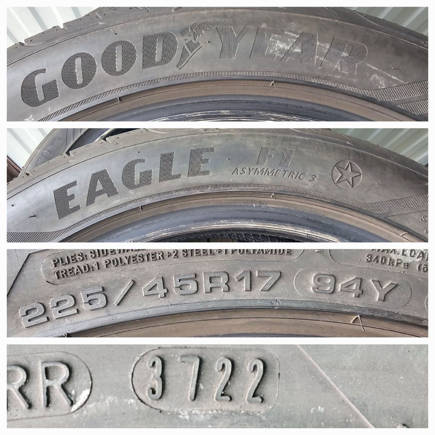 Goodyear Eagle F1 225/45r17 94Y XL