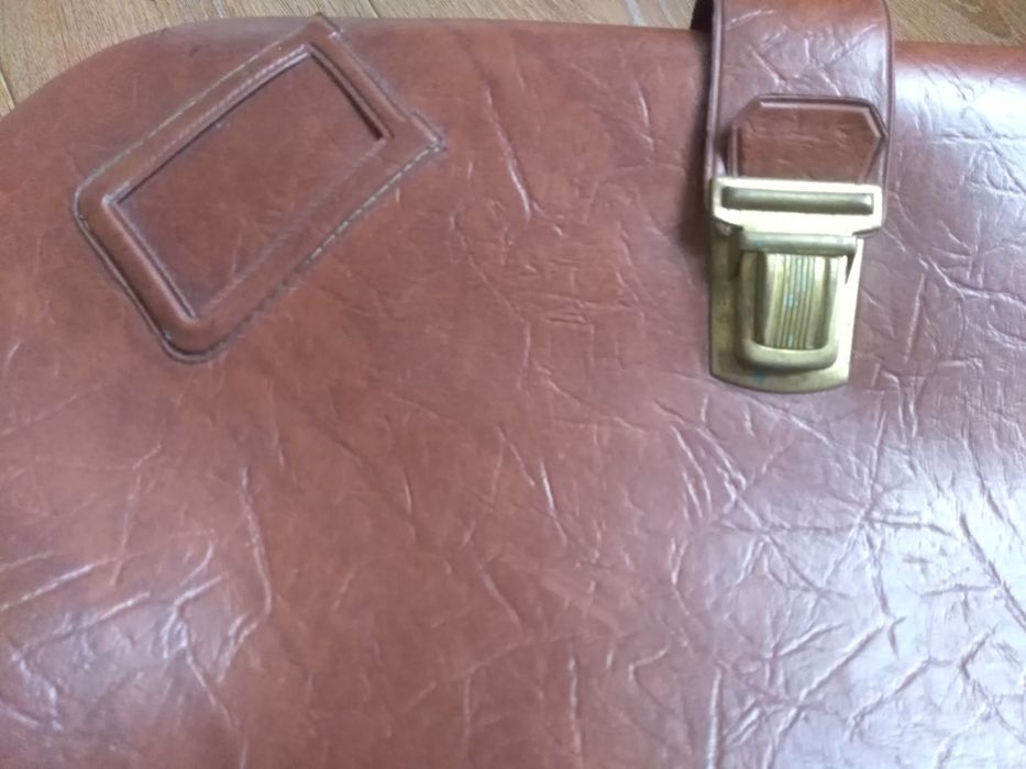 Кожаный чемодан портфель сумка СССР