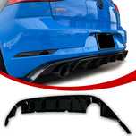 VW Golf 7 GTI TYLNY Dyfuzor Zderzaka Dokładka Spoiler Czarny Połysk