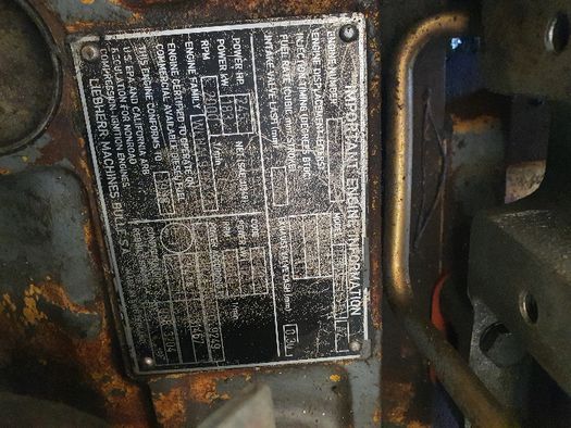 ładowarka Liebherr L 654 głowica miska olejowa tłok korbowód pompa