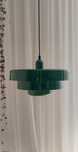 Duża nowa lampa wisząca butelkowa zieleń retro style vintage pop art
