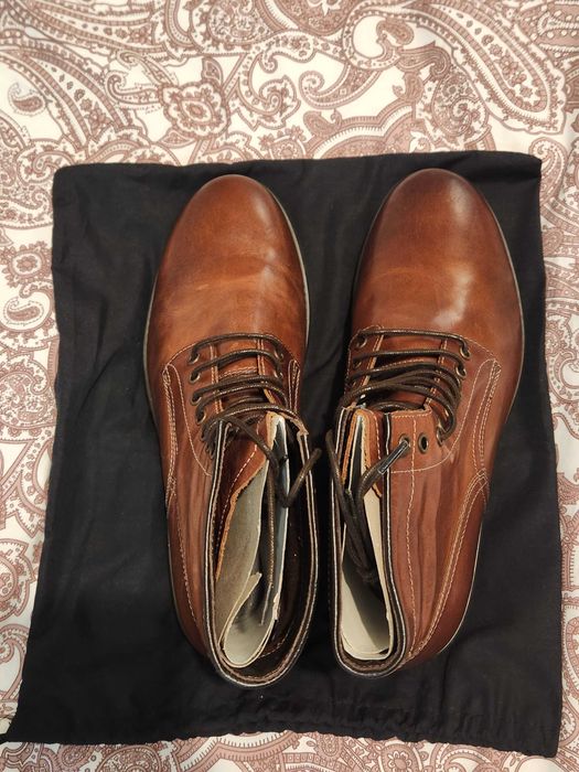 Nova Bota em pele natural cor marrom 43/44