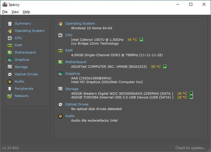 Komputer VivoPC ASUS VM40B