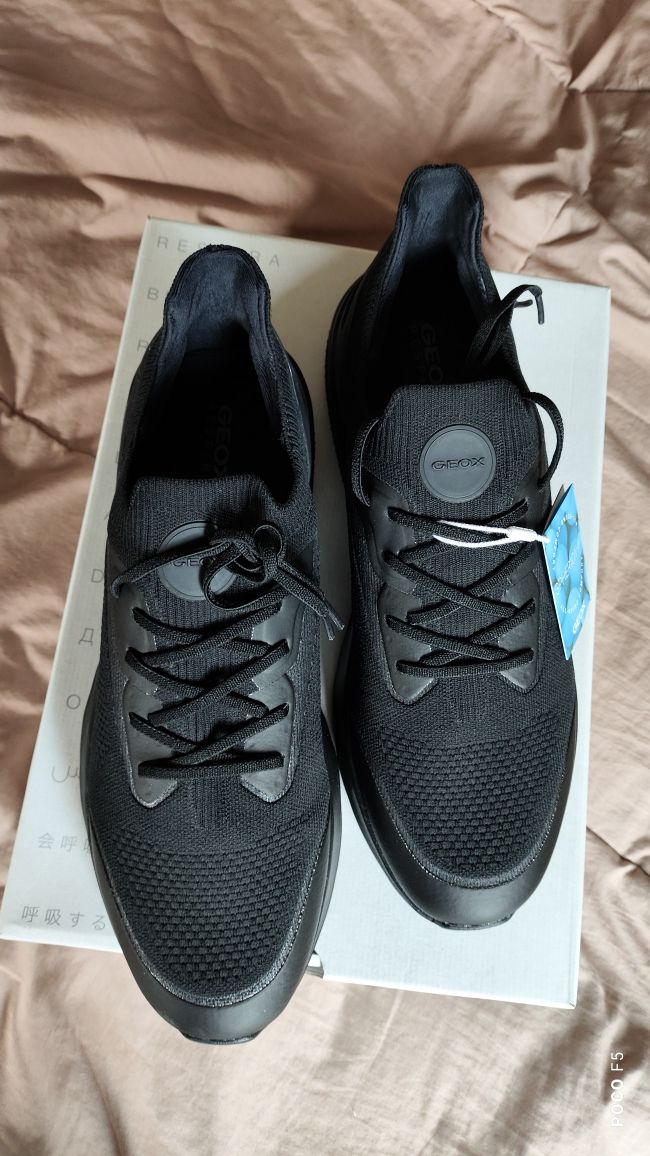 Geox Spherica Actif czarne sneakersy rozm 43
